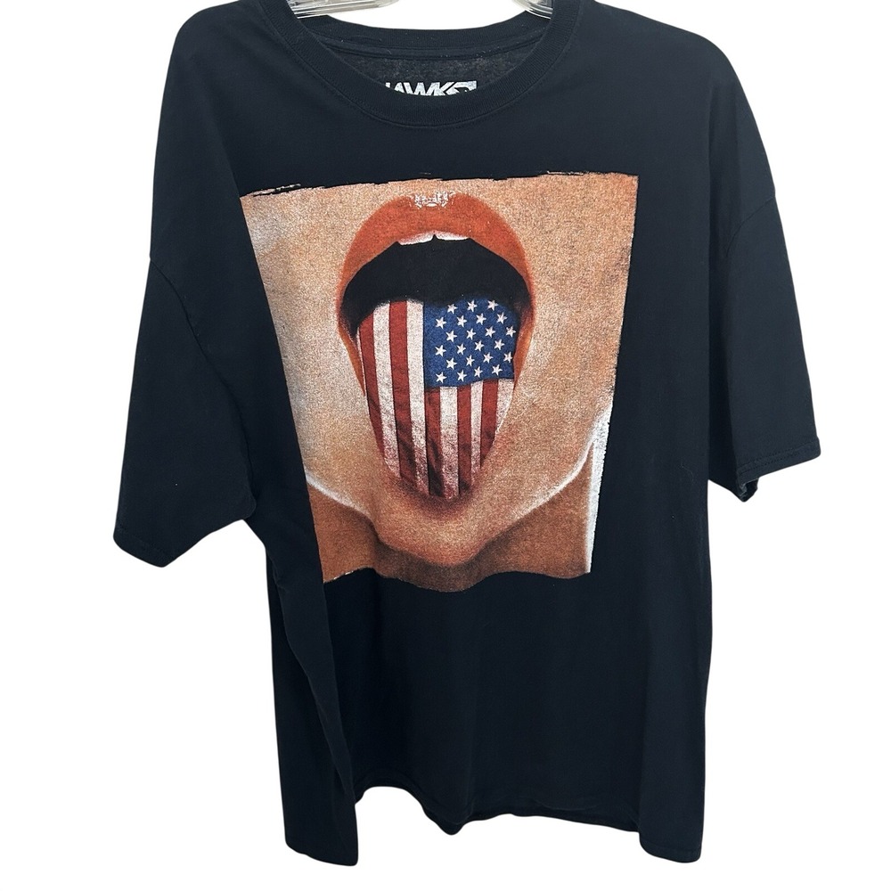 Tony Hawk American Tongue‎ Shirt Vintage Black Rare Skater EUC Men's Size XXL